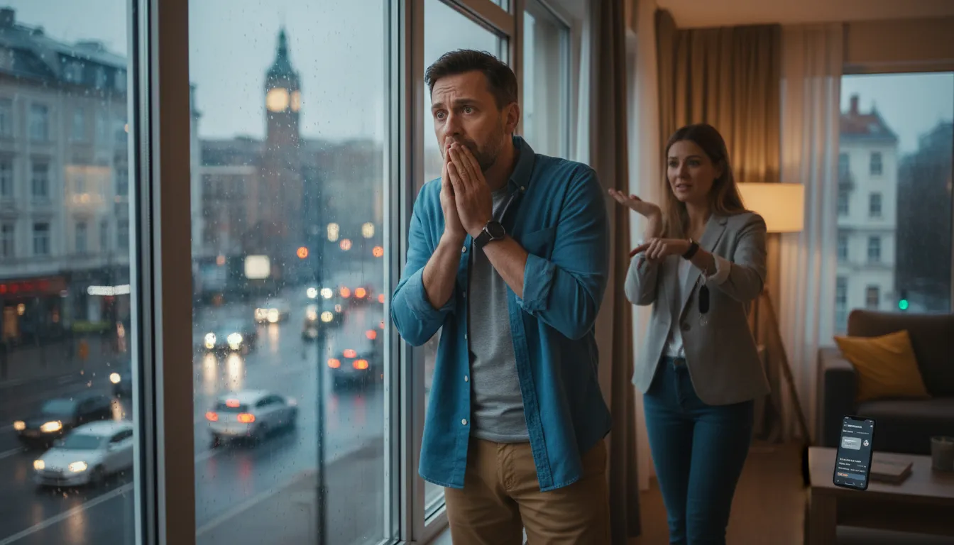 Ilustrasi get the wind up: To become anxious or nervous.