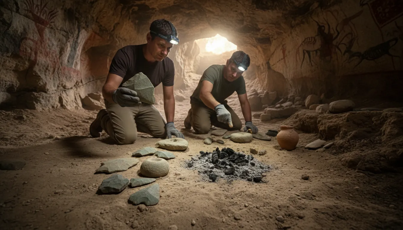 Neolithicのイラスト：relating to the later part of the Stone Age