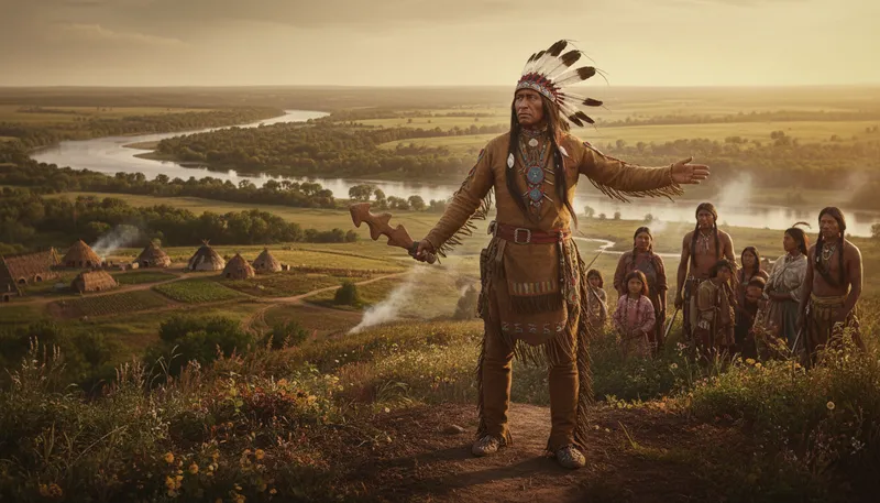 Illustration of blackhawk: Native American leader known for resistance