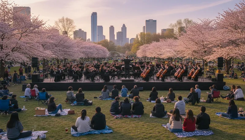 Illustration of philharmonic: Relating to a symphony orchestra.