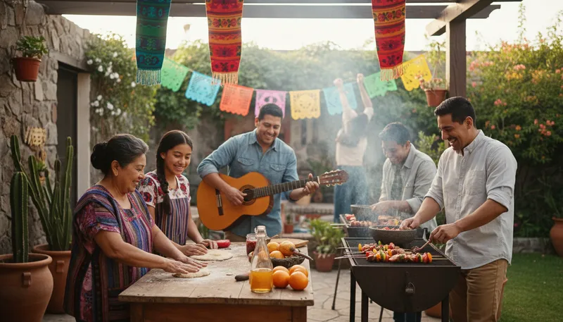 Illustration of hispanic: Relating to Spanish-speaking people or cultures.