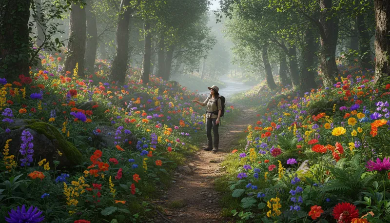 Illustration of journey: The act of traveling from one place to another.