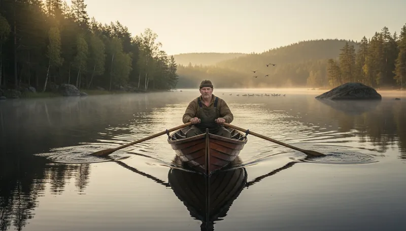Illustration of waterman: a person who works with water or boats