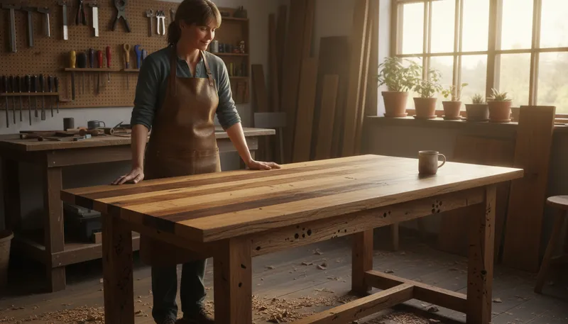 Illustration of carpenter: A person who builds or repairs wooden structures.
