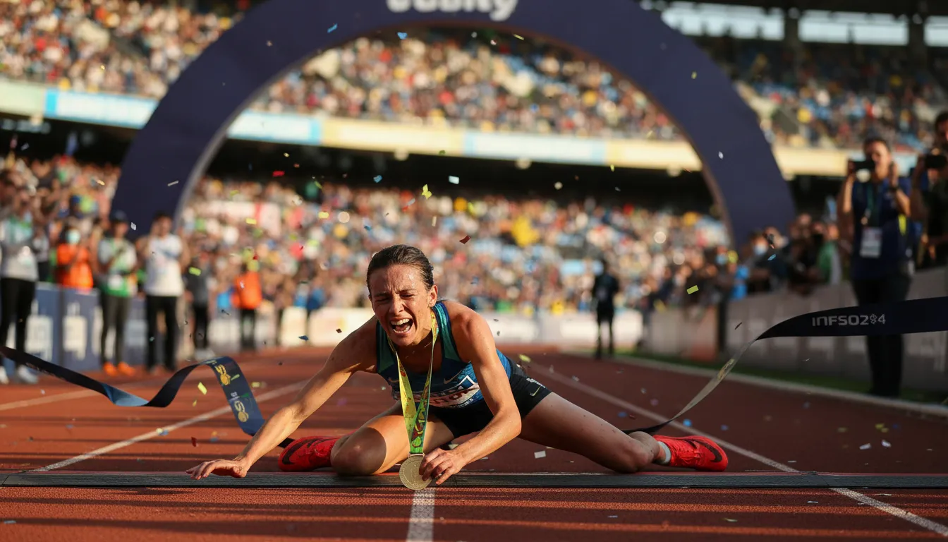 Ilustrasi break one's neck: To move very quickly or with great effort.
