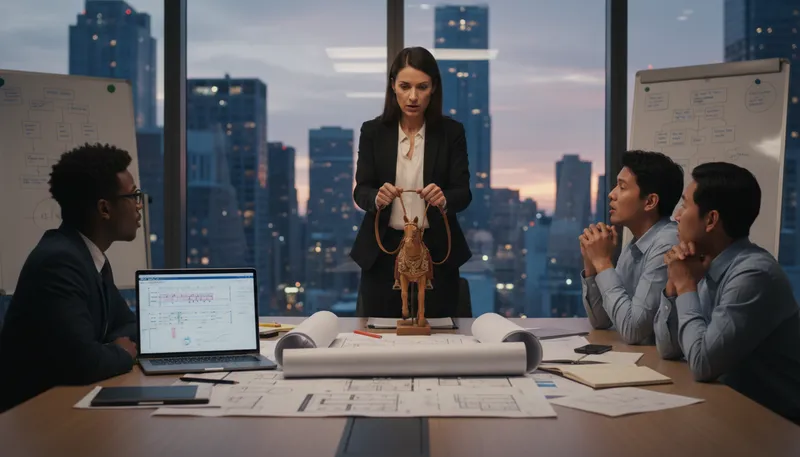 Illustration of take the reins: assume control or leadership.