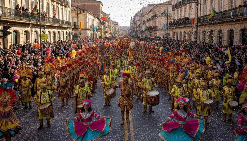 Illustration of cast of thousands: a very large group of performers