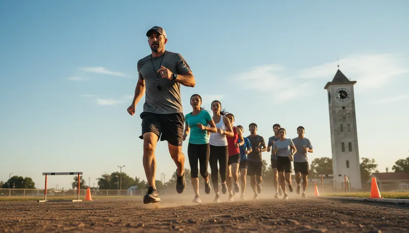 Illustration of set the pace: to lead or establish speed.