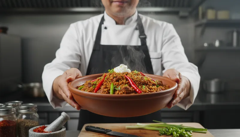 Illustration of tse: a type of Asian noodle or rice.