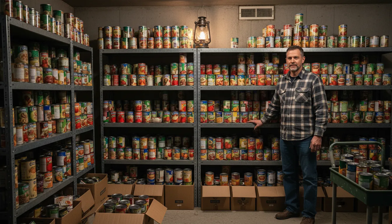 stockpile 的插图：A large accumulated supply.