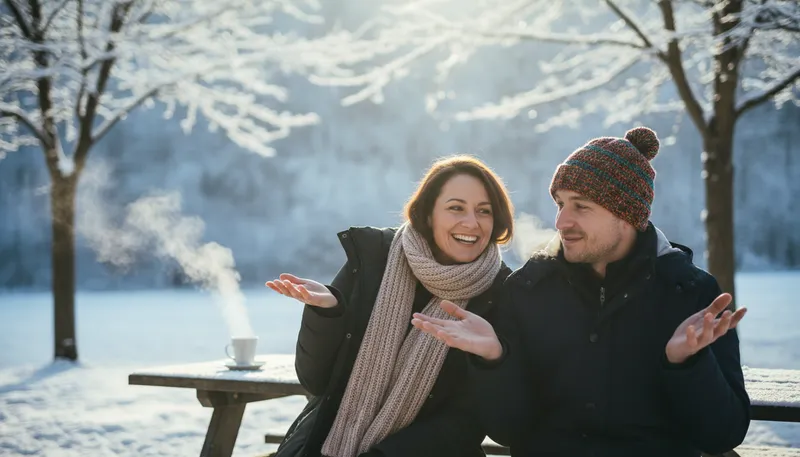 Illustration of is your head cold: Ask if someone is feeling unwell.