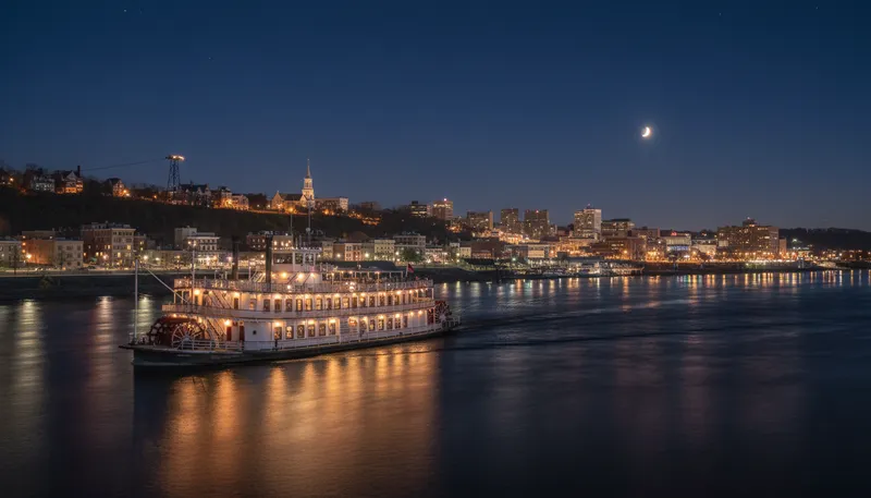 Illustration of dubuque: a city in Iowa known for its riverfront.