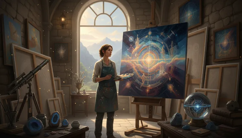 Illustration of metaphysical: Related to abstract concepts beyond physical reality.