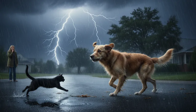 Illustration of like a scalded cat: Extremely fast or frightened, acting quickly.