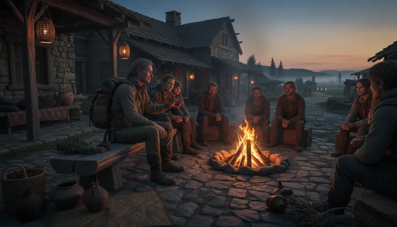 Illustration of outlander: A person who is from another place or country.