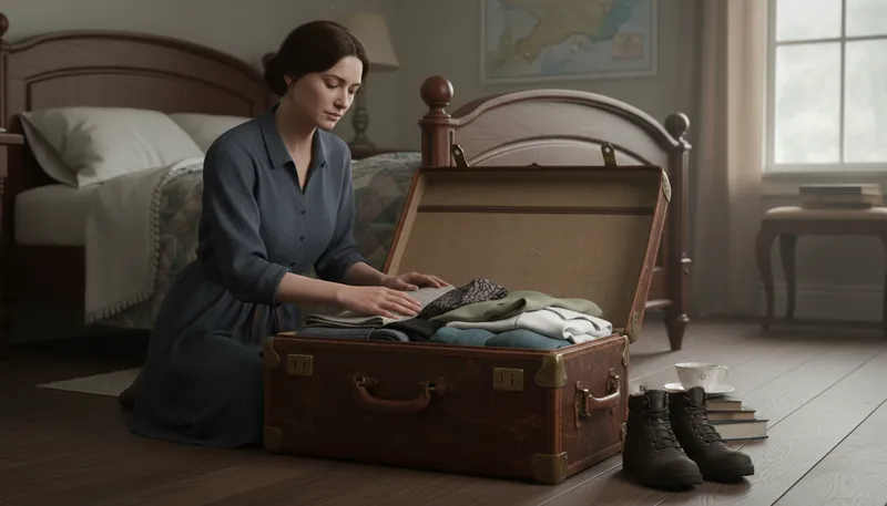 Illustration of portmanteau: a large suitcase or travel bag