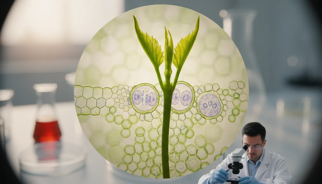 mitosis 일러스트: The process of cell division in living organisms.