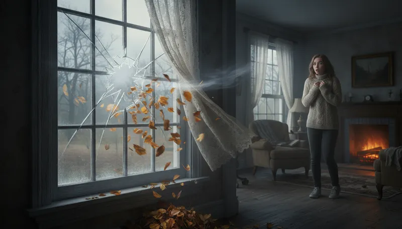 Illustration of pane: A single sheet of glass in a window.
