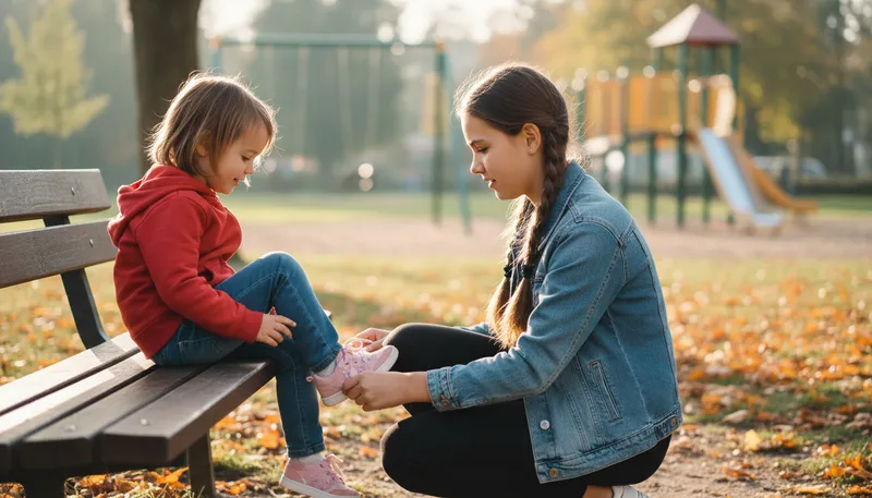 Illustration of big girl: a term for an older girl or woman