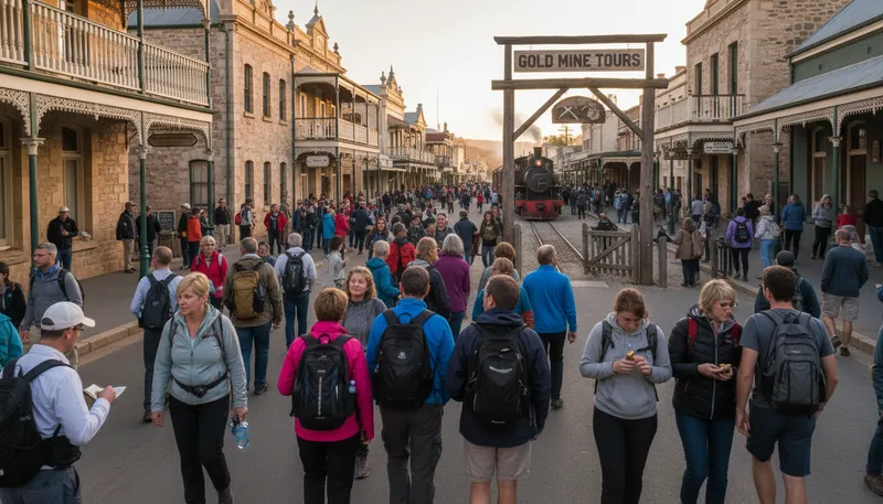 Illustration of ballarat: A city known for its gold rush history.
