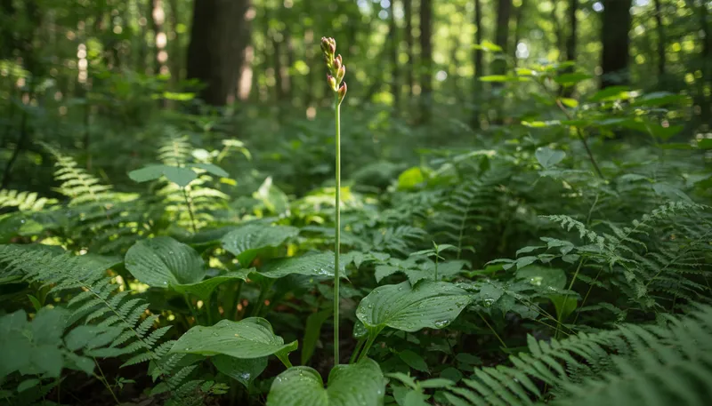 Illustration of scape: leafless flower stalk