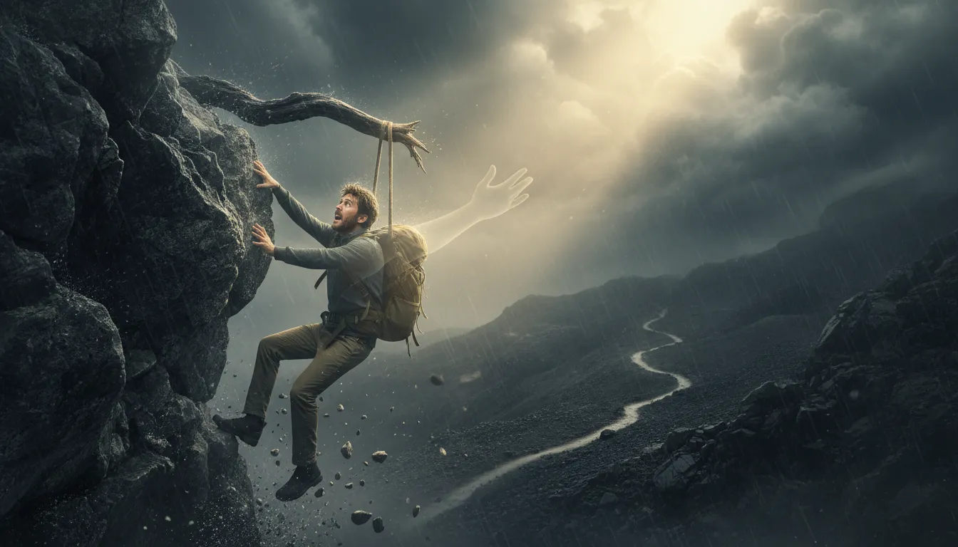 Illustrazione di but for the grace of God: if it were not for divine help