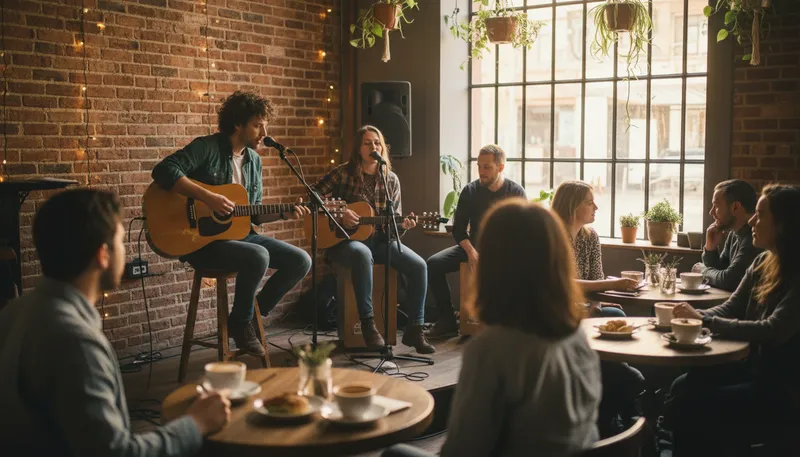 Illustration of acoustic: not amplified, relying on natural sound