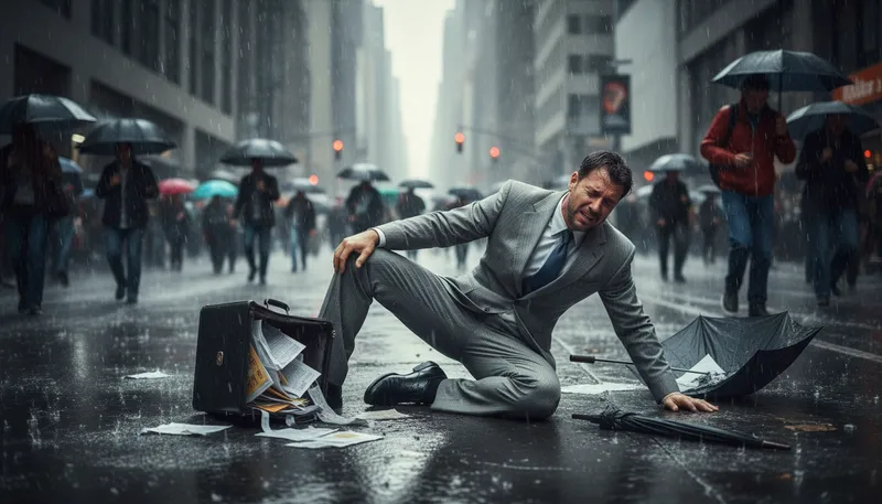 Illustration of fold like a cheap suit: to give in easily