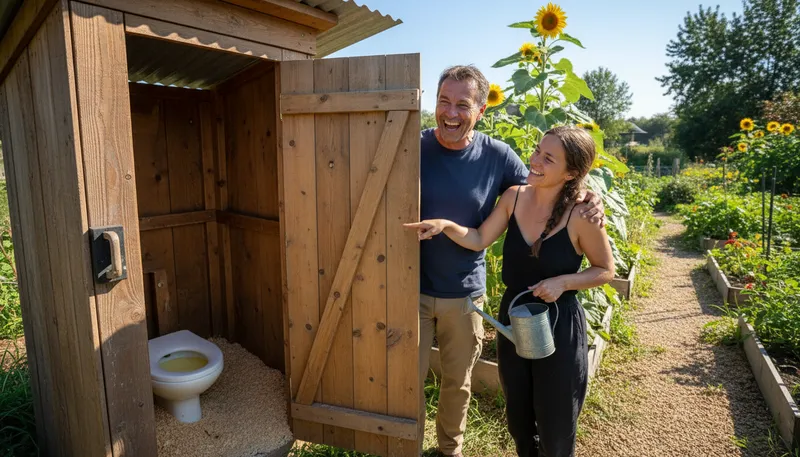 Illustration of if it's yellow let it mellow: a saying about conserving water in toilets