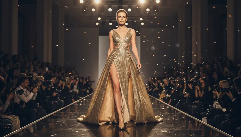 Illustration of supermodel: A very successful and famous fashion model.
