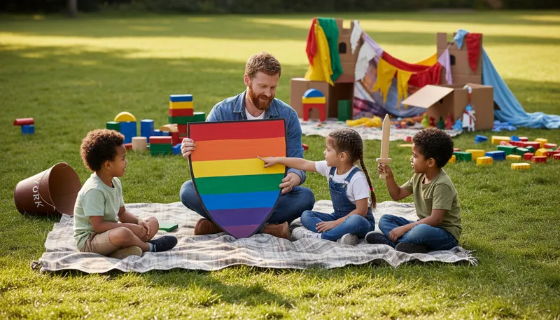 Illustration of richard of york gave battle in vain: A mnemonic for rainbow colors order.