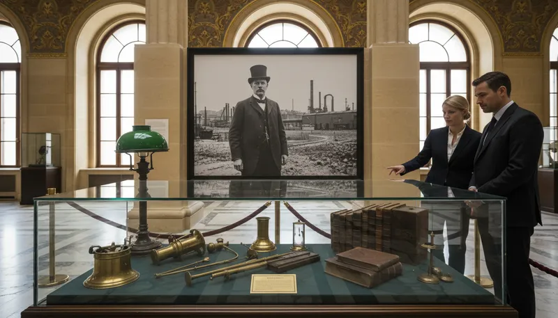 Illustration of rockefeller: A famous American business magnate.