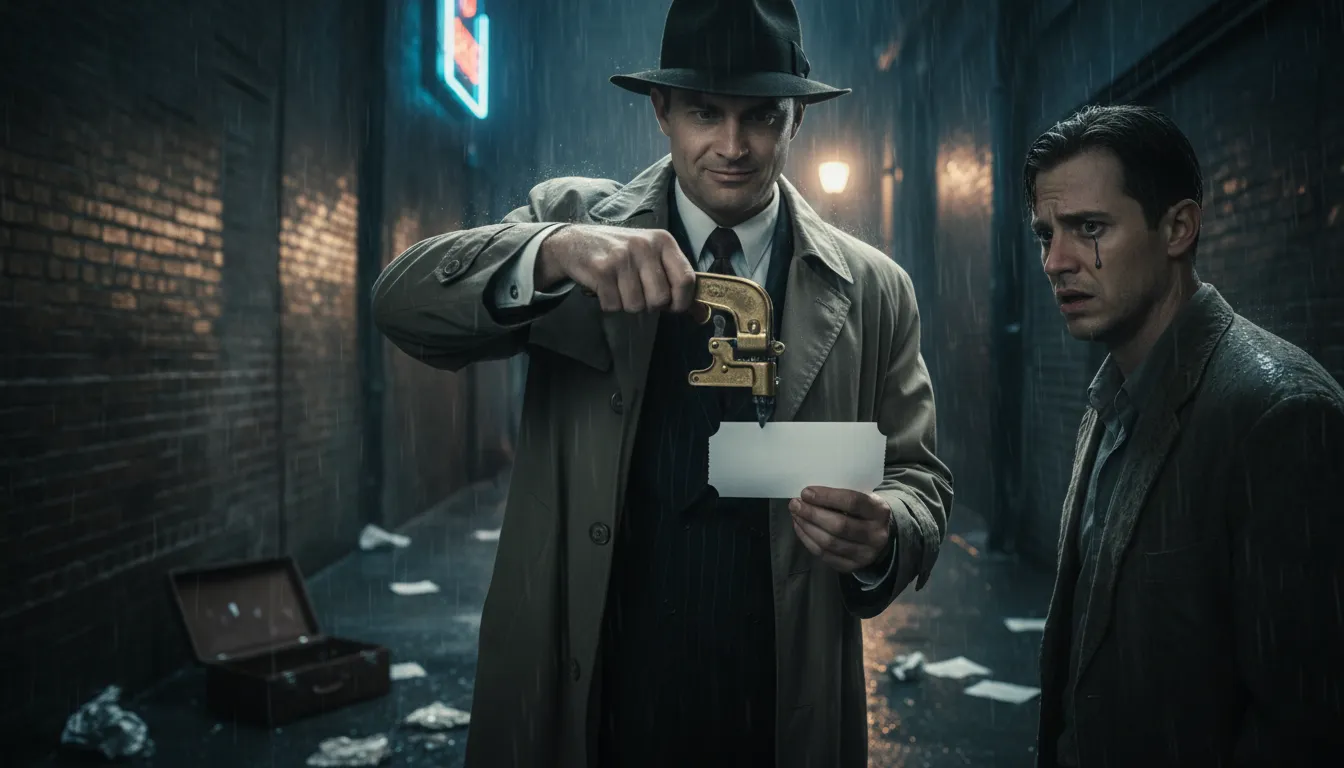 Illustration de punch someone's ticket : to end someone's life or career.
