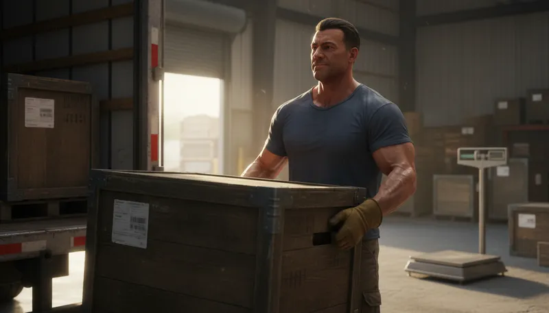 Illustration of brawn: Physical strength and muscular power.