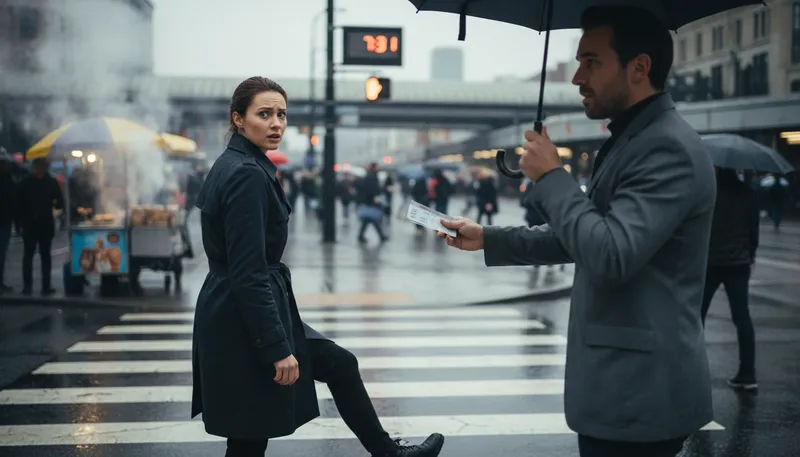 Illustration of hesitation: a delay or pause before an action.