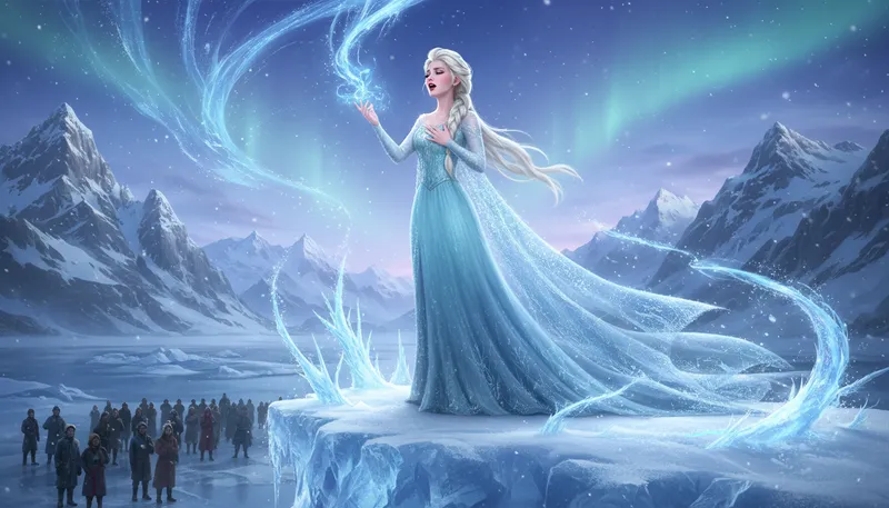 Illustration of elsa: a common name; often associated with a character.