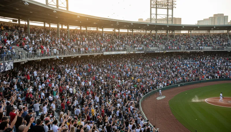 Illustration of bleacher: A tiered seating area in sports venues.