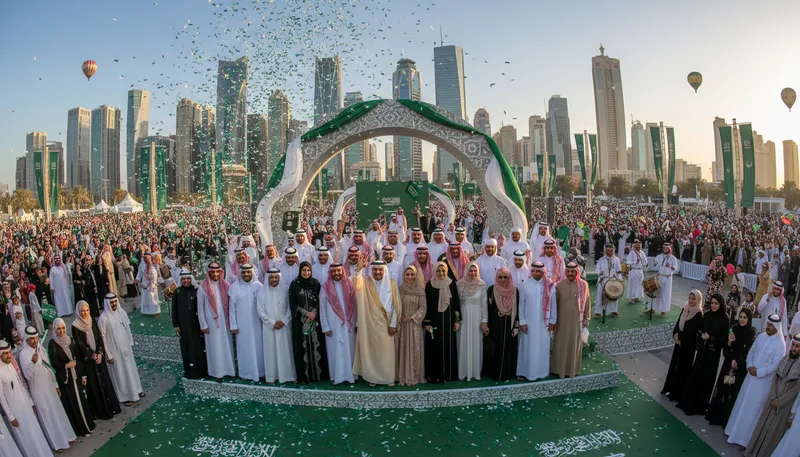 Illustration of saud: the Saudi royal family