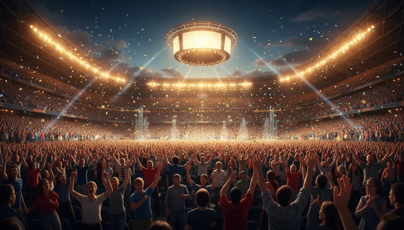 Ilustrasi make the welkin ring: create a loud noise or celebration