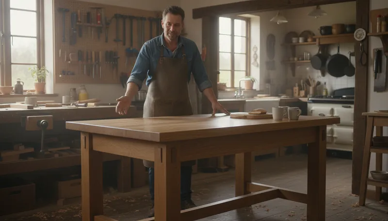 Illustration of joiner: a woodworker who makes joints