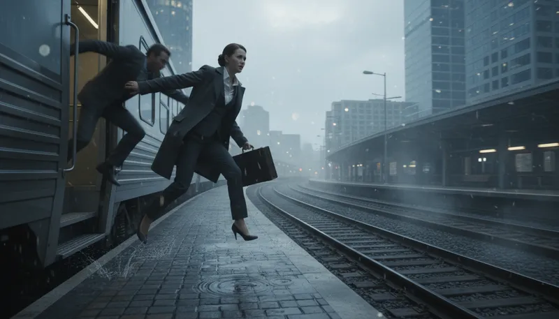 Illustration of jump before one is pushed: to act before being forced to act