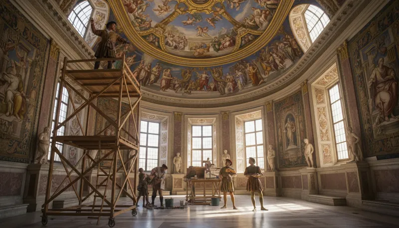 Illustration of raphael: A well-known Renaissance painter and architect.