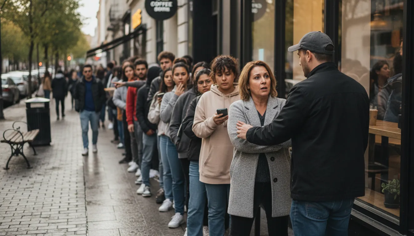we live in a society 的插图：a phrase expressing frustration with people's poor behavior