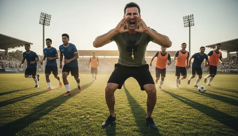 Illustration of coach: A person who trains and guides athletes or teams.