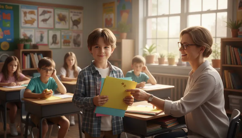 Illustration of teacher's pet: A student favored by the teacher.