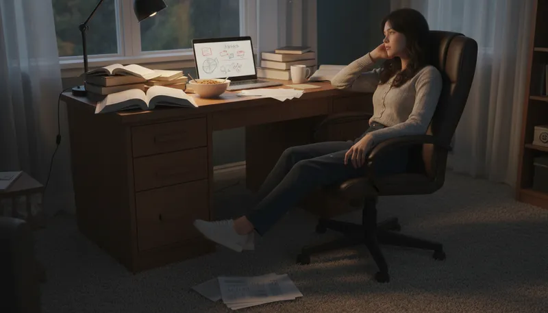 Illustration of drag one's feet: To procrastinate or delay action.