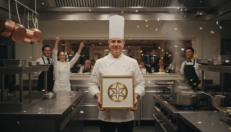Illustration of michelin: a restaurant rating system