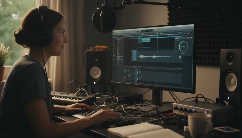 Illustration of wav: a digital audio file format.