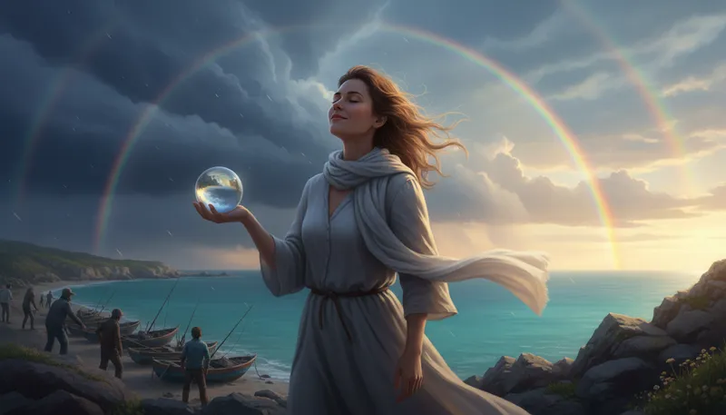 Illustration of predict: Say what will happen in the future.