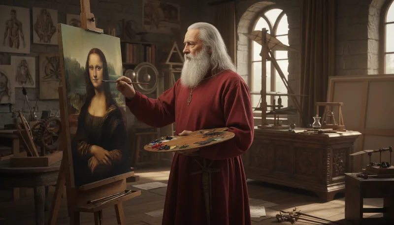 Illustration of leonardo: Italian polymath of the Renaissance